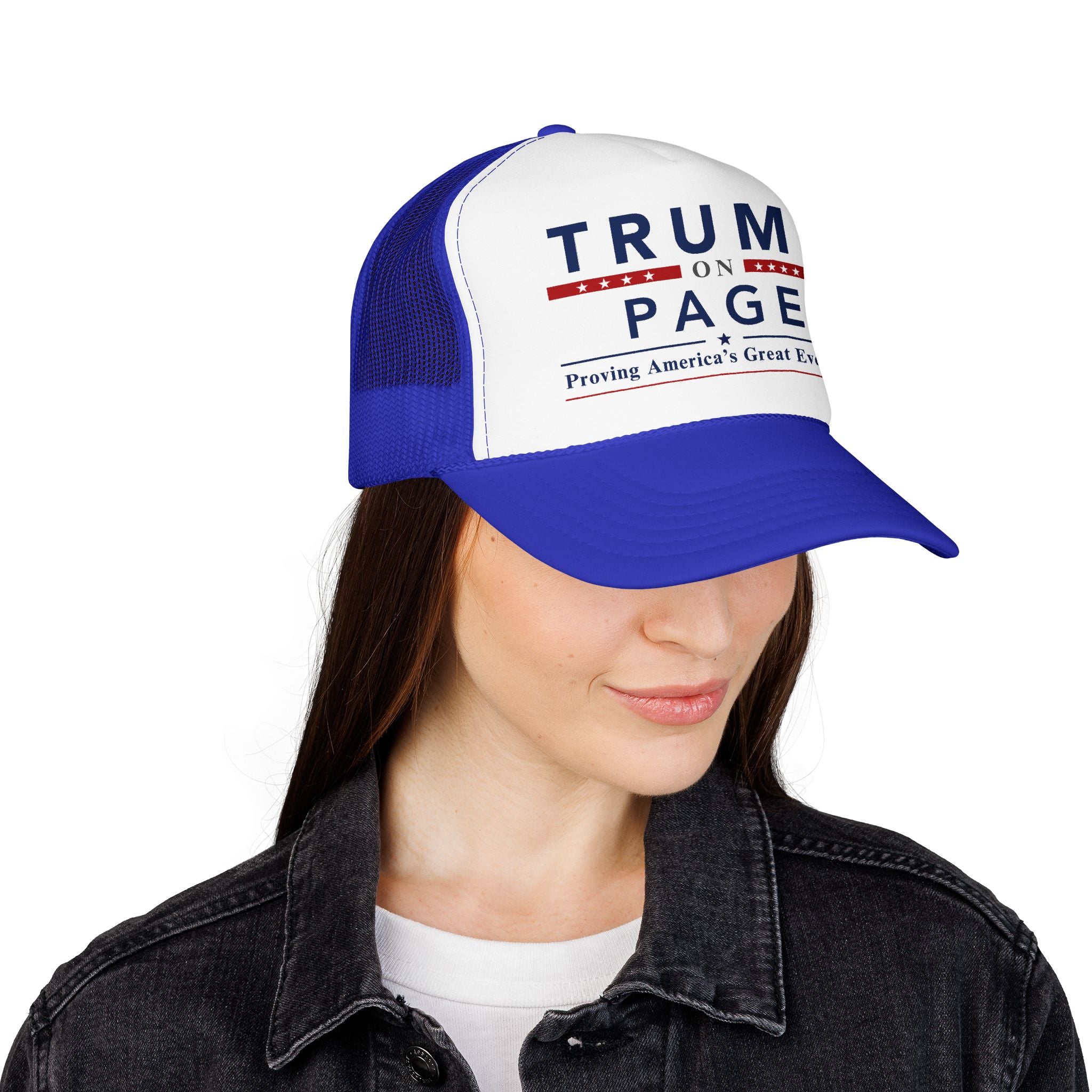 Foam Trucker Hat - "Trump On Page"