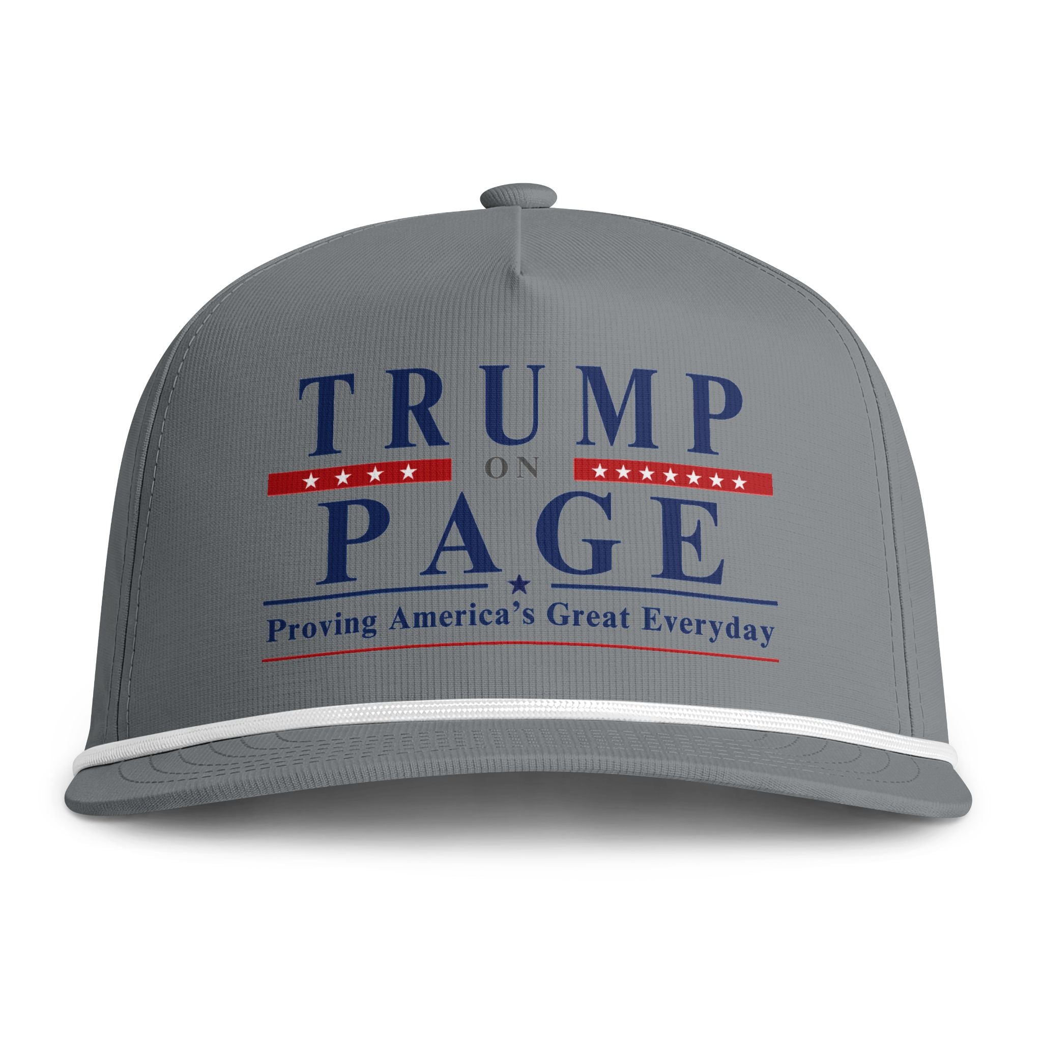 Rope Snapback Cap — "Trump on Page: Proving America's Great Everyday"