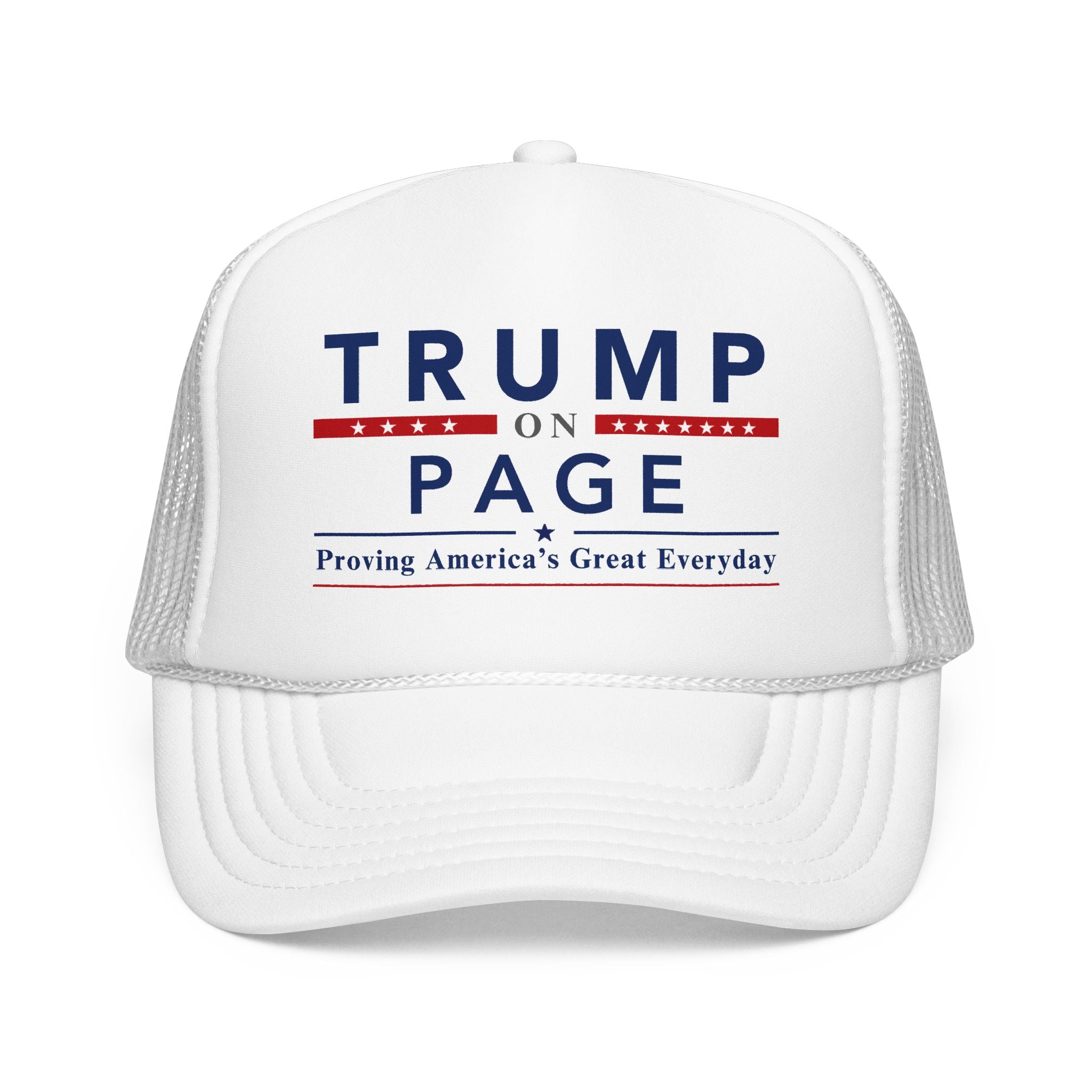 Foam Trucker Hat - "Trump On Page"