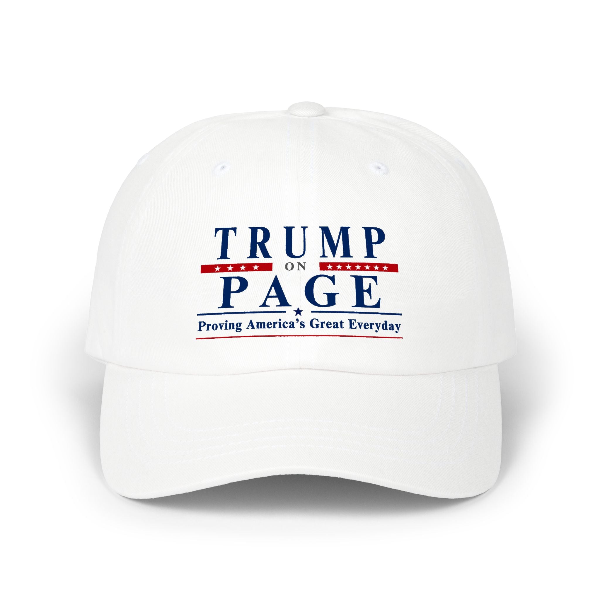 Copy of Copy of Copy of Copy of Copy of Baseball Hat - Trump On Page - DTF - Printify