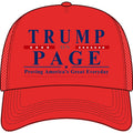 Trump on Page Foam Cap