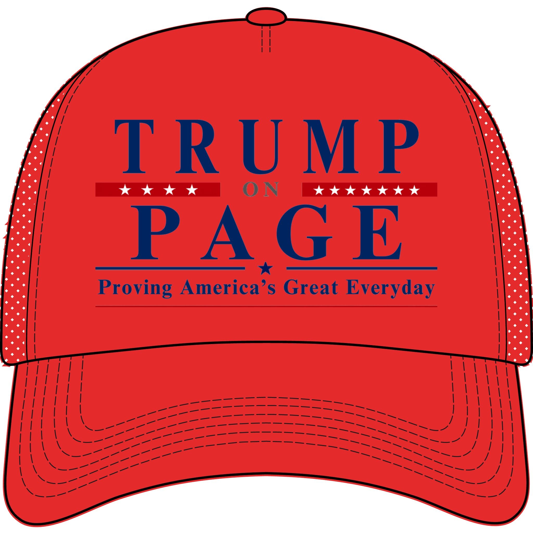 Trump on Page Foam Cap