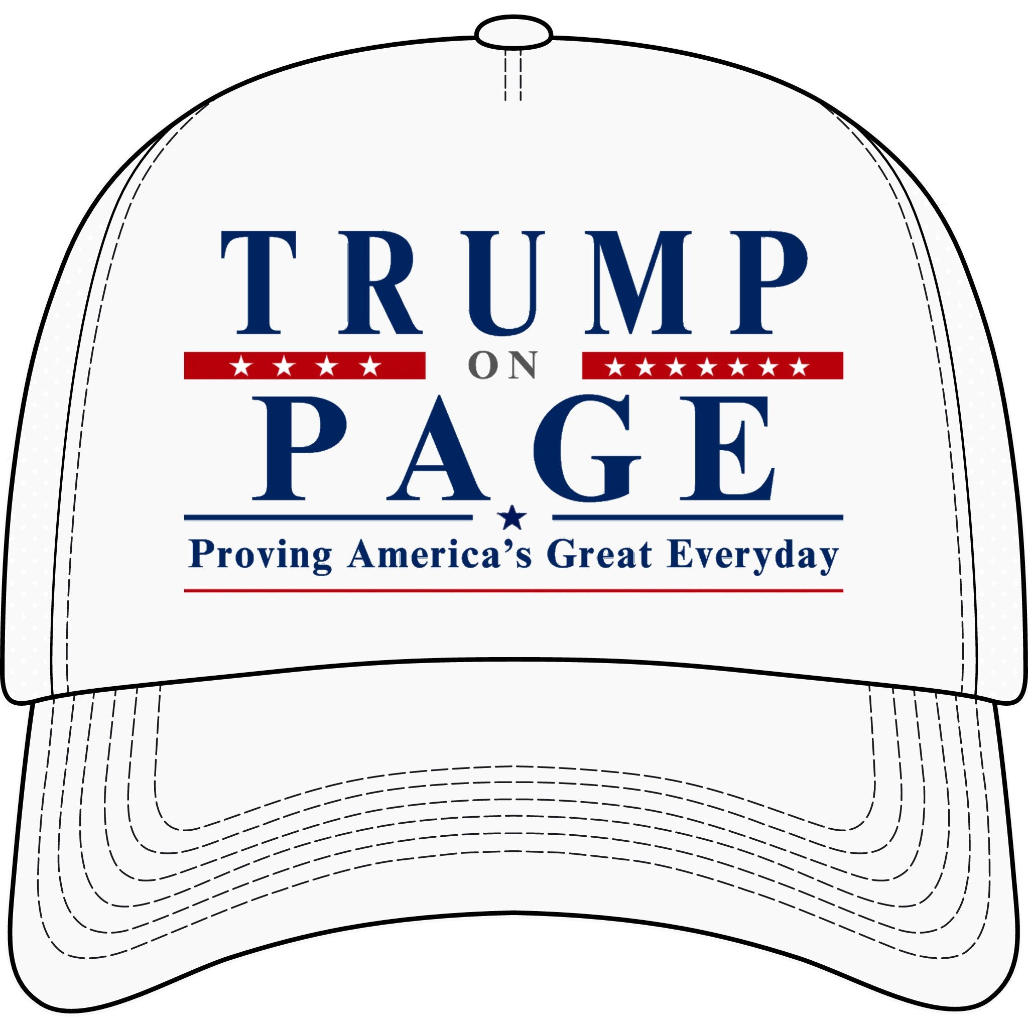 Trump on Page Foam Cap
