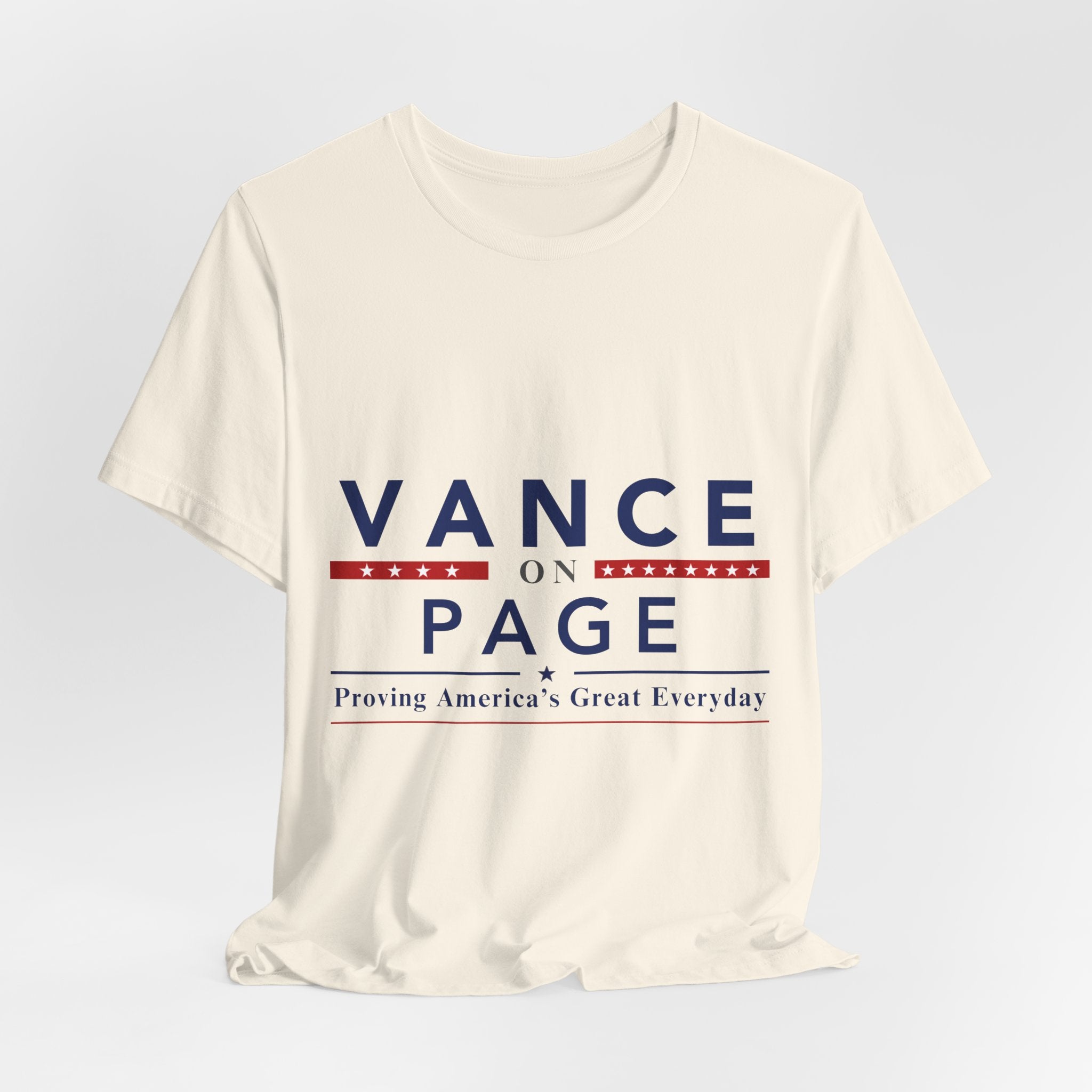 Vance on Page Political T‑Shirt — Patriotic Campaign Tee