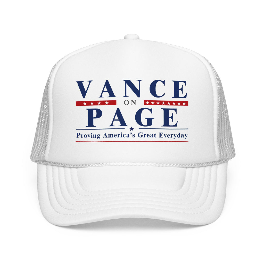 VANCE ON PAGE - Presidential Campaign Foam Trucker Hat
