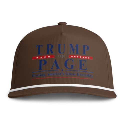Rope Snapback Cap — "Trump on Page: Proving America's Great Everyday"