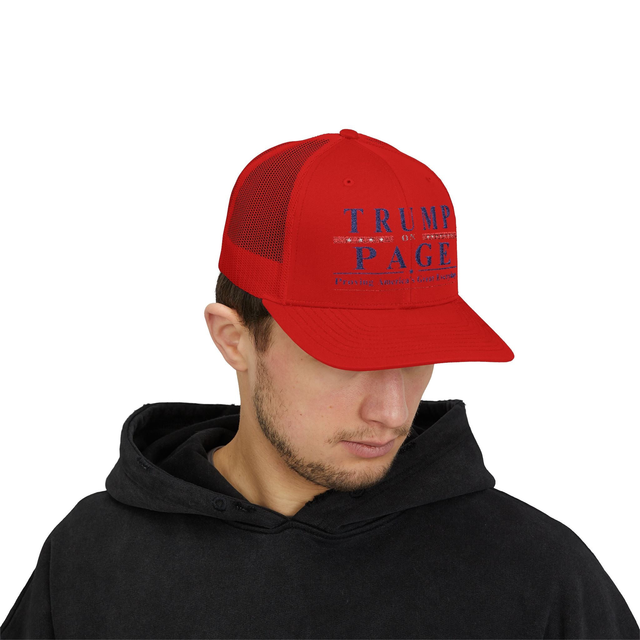 Embroidery Trucker Cap Snapback  - Prinitify