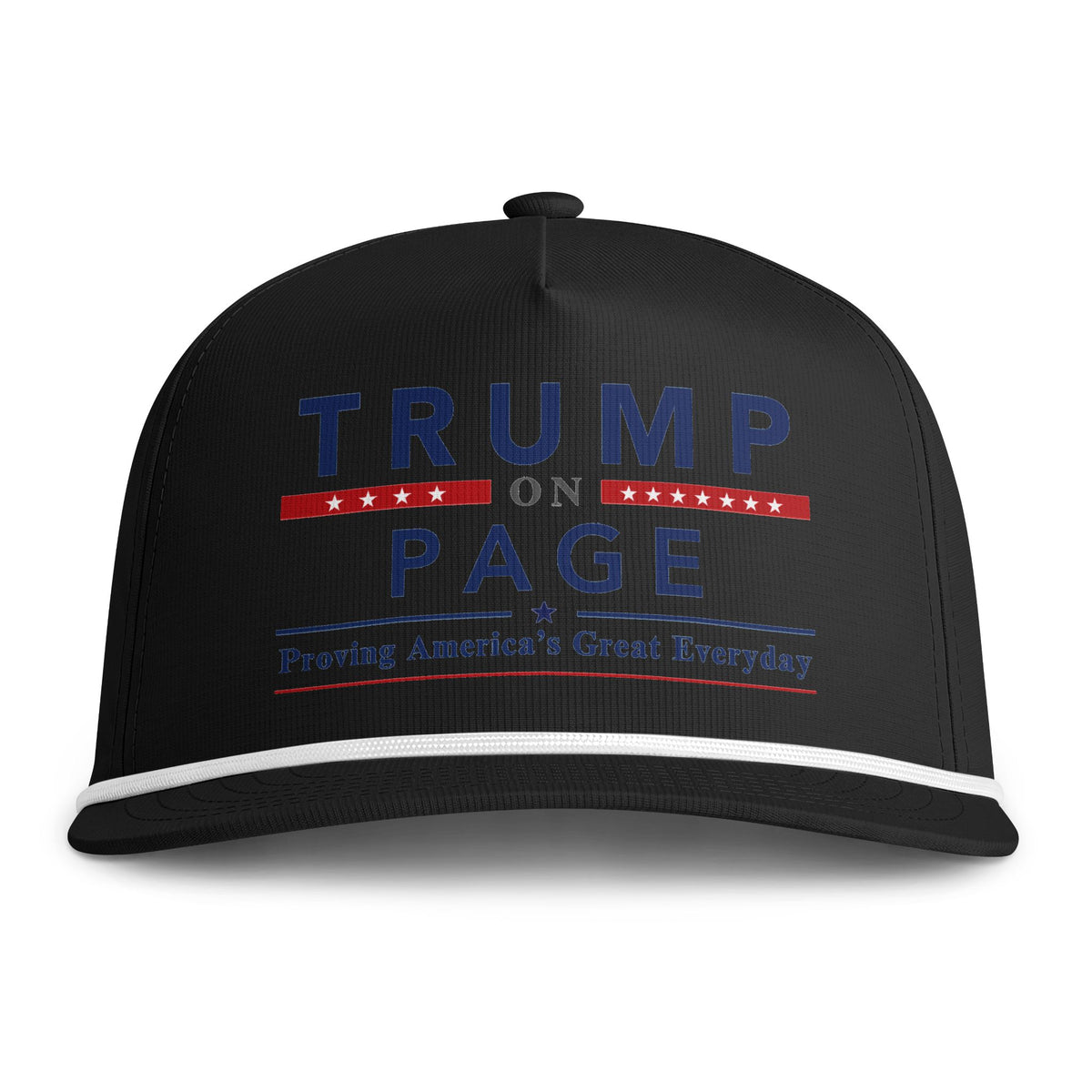 Rope Snapback Cap | "Trump on Page"
