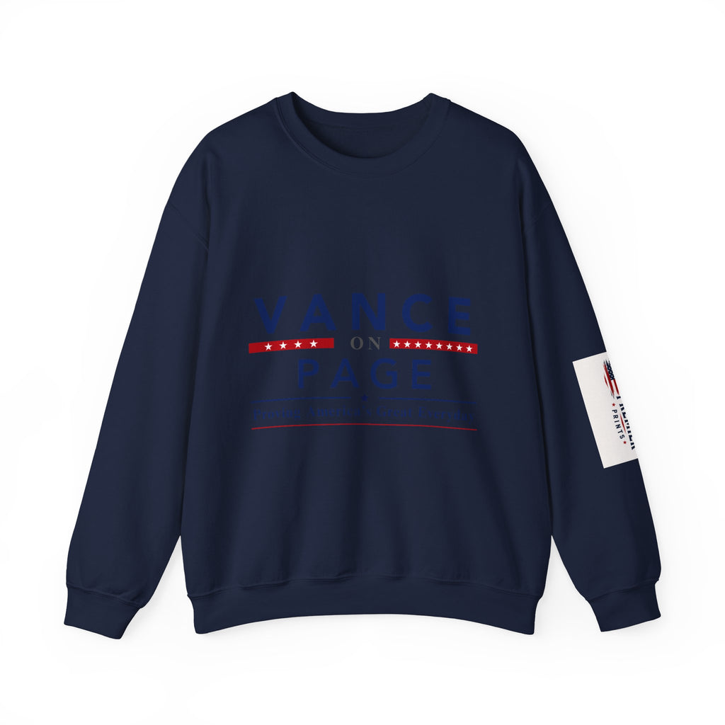 VANCE ON PAGE - Crewneck Sweatshirt