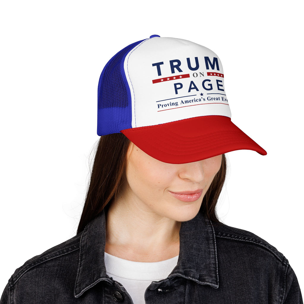 Foam Trucker Hat - "Trump On Page"