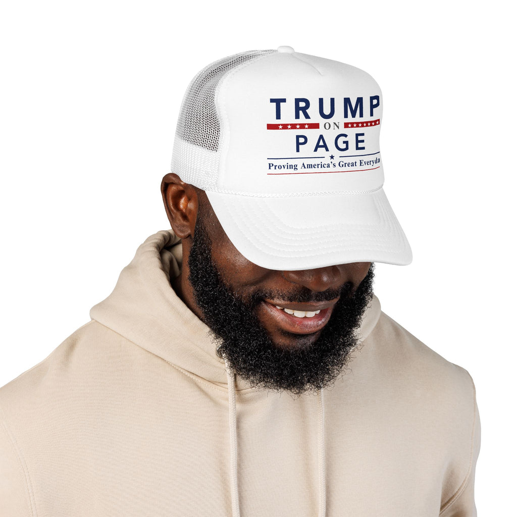 Foam Trucker Hat - "Trump On Page"