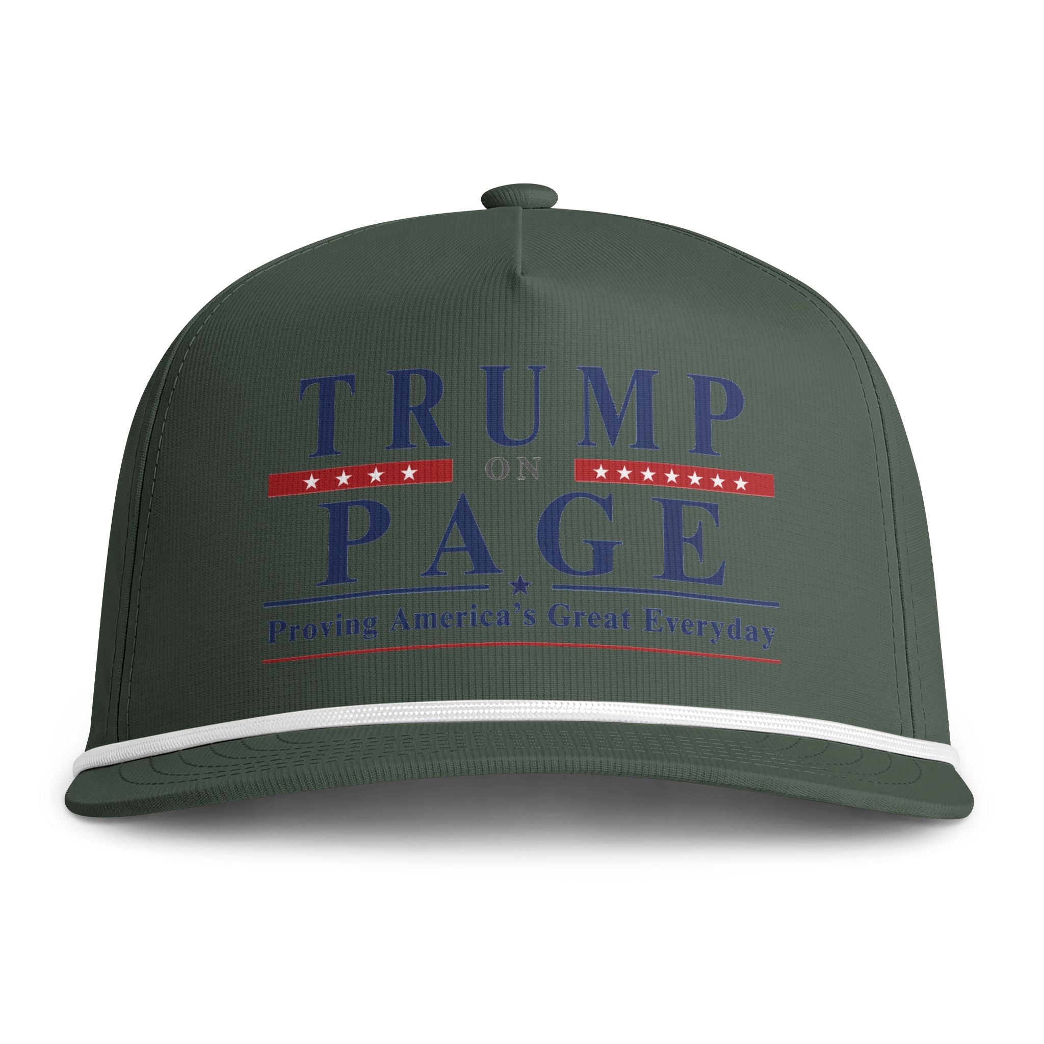 Rope Snapback Cap — "Trump on Page: Proving America's Great Everyday"
