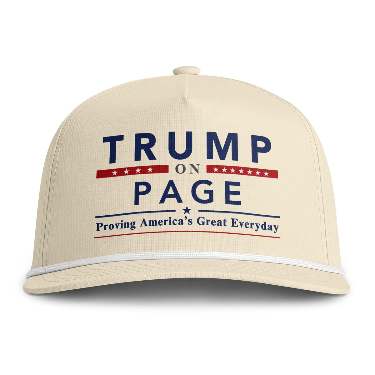 Rope Snapback Cap | "Trump on Page"