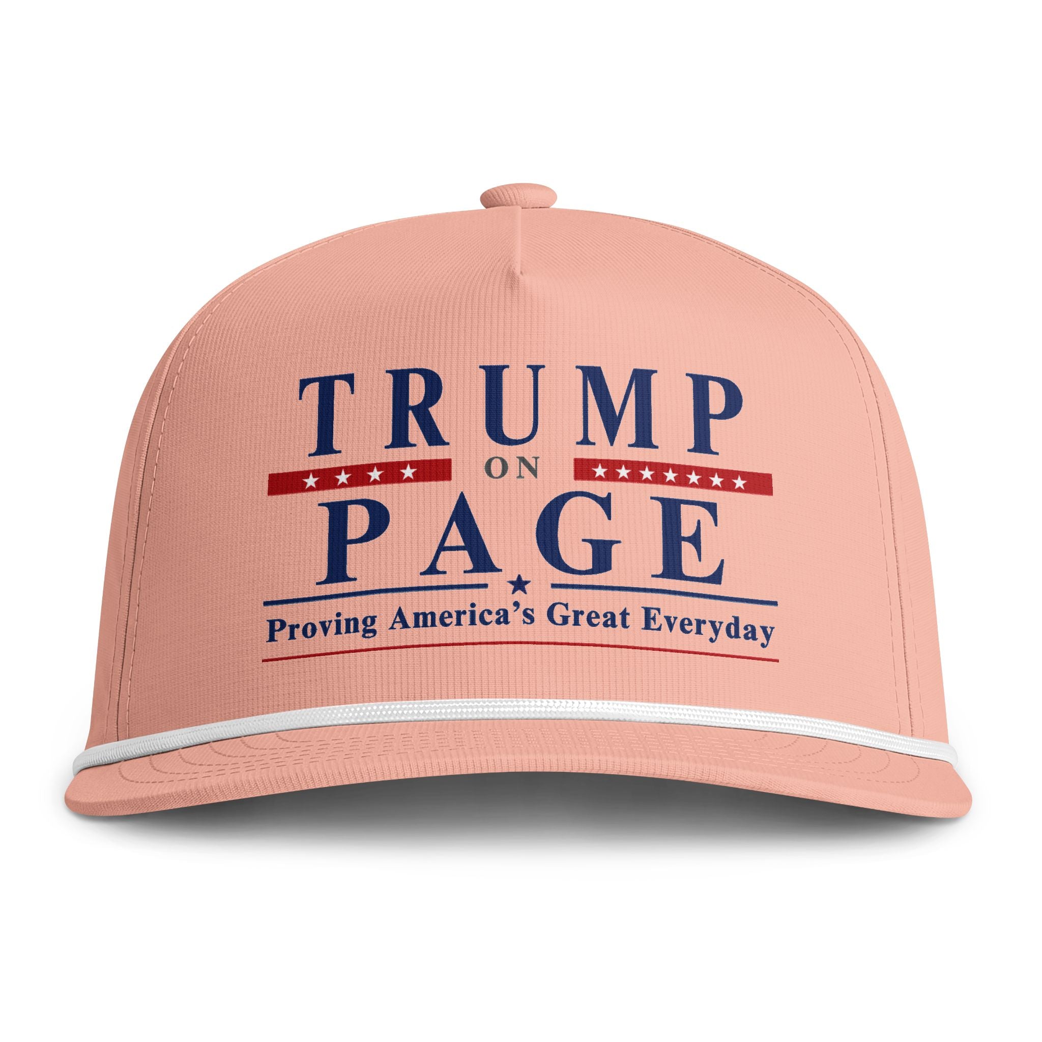 Rope Snapback Cap — "Trump on Page: Proving America's Great Everyday"