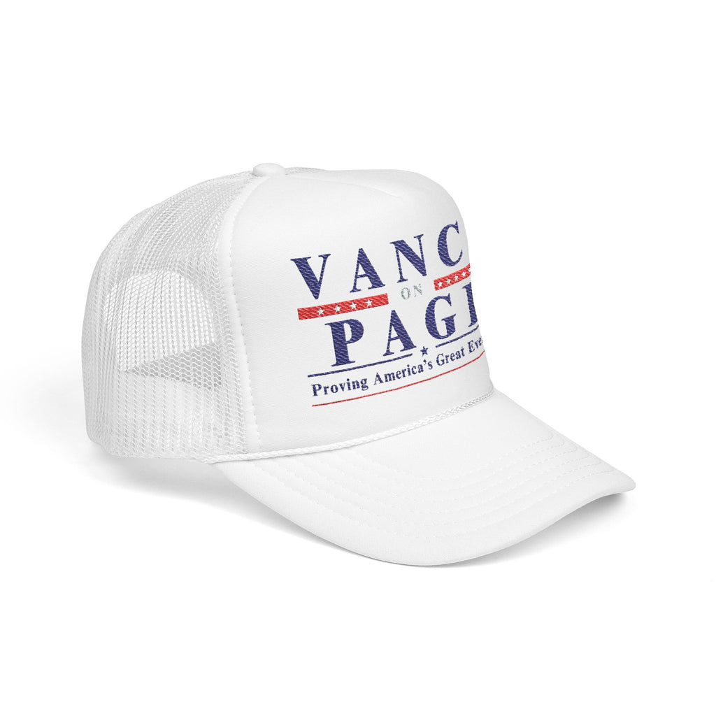 VANCE ON PAGE - Presidental Campaign Foam Trucker Hat - Embroidery Style