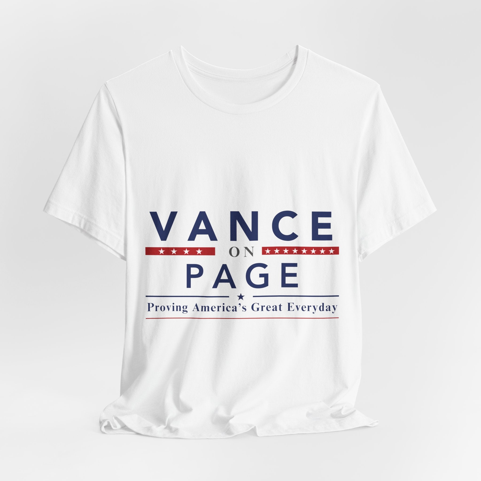 Vance on Page Political T‑Shirt — Patriotic Campaign Tee
