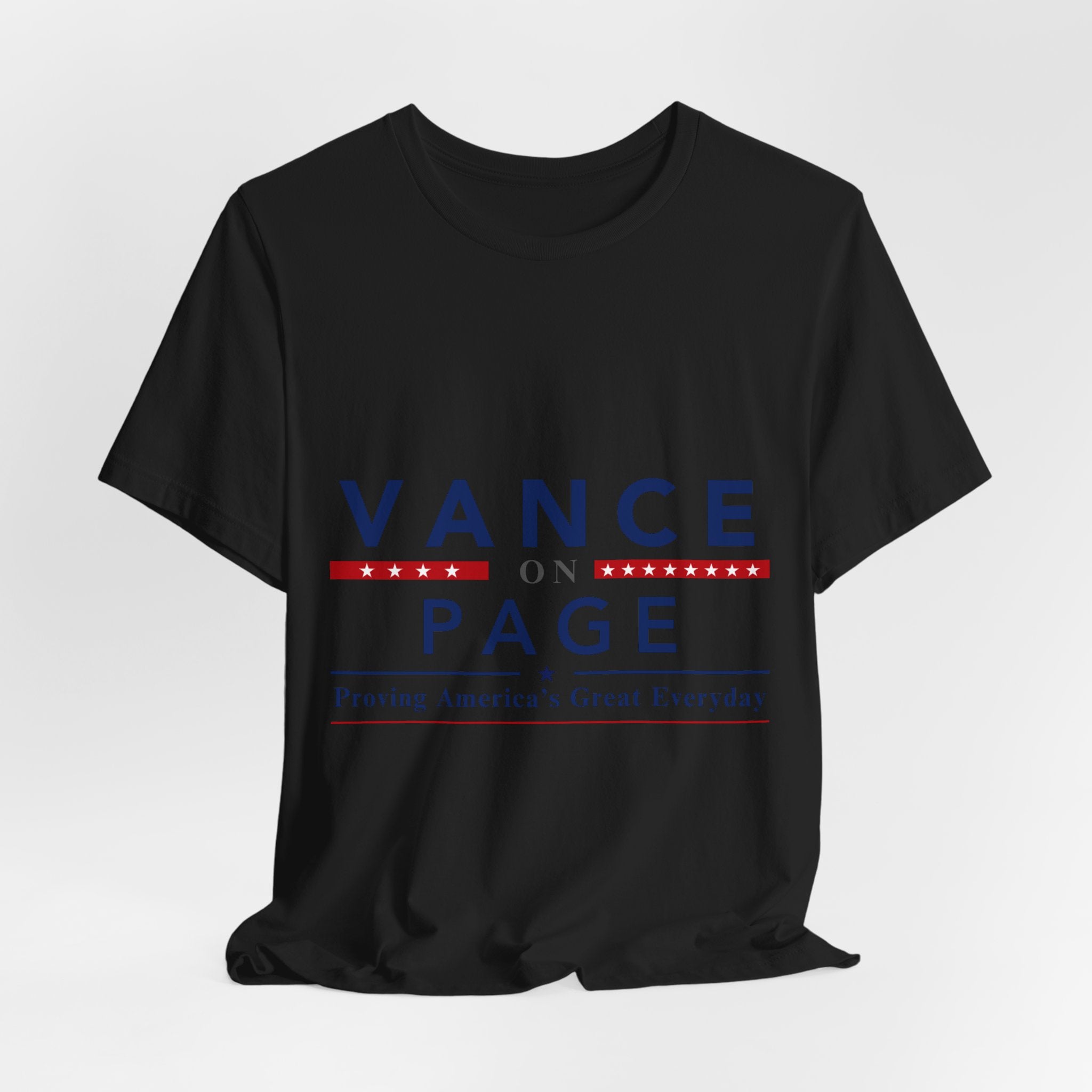 Vance on Page Political T‑Shirt — Patriotic Campaign Tee
