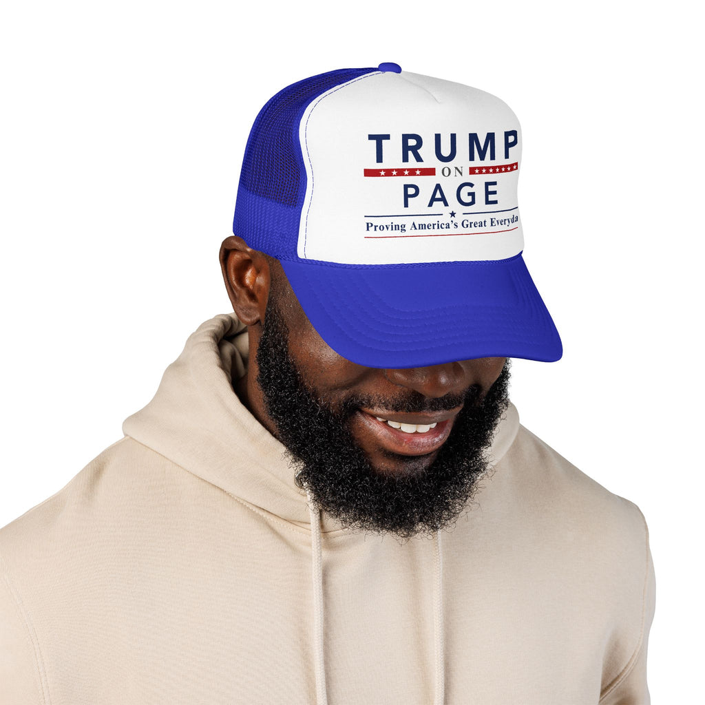 Foam Trucker Hat - "Trump On Page"