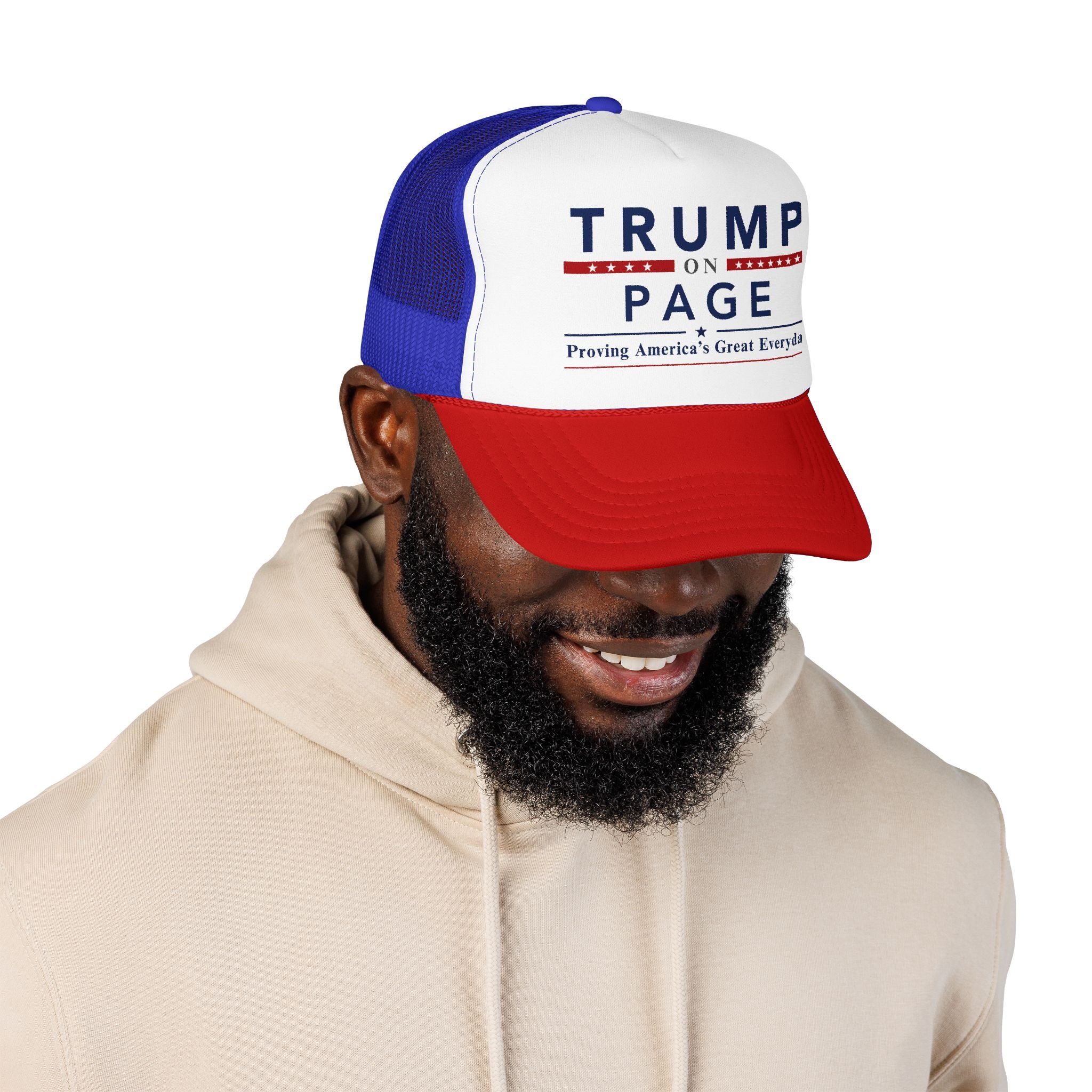 Foam Trucker Hat - "Trump On Page"