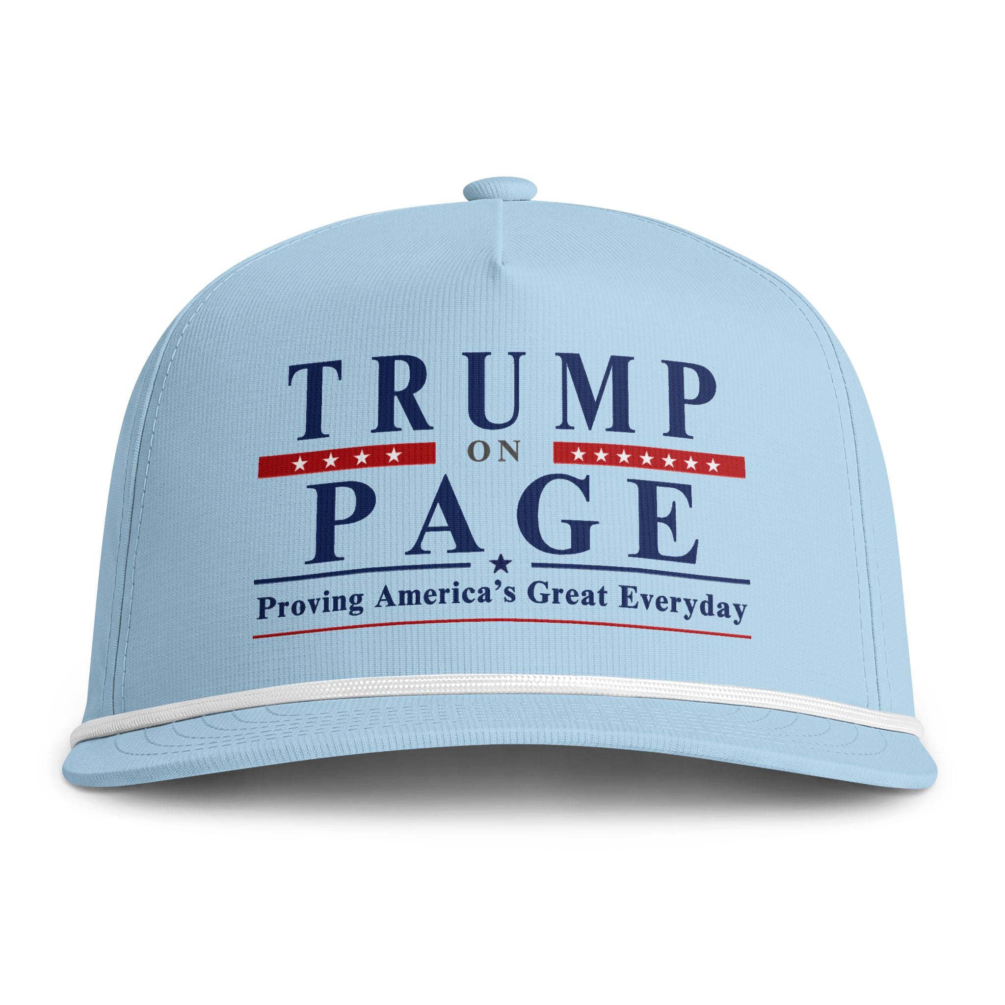 Rope Snapback Cap — "Trump on Page: Proving America's Great Everyday"