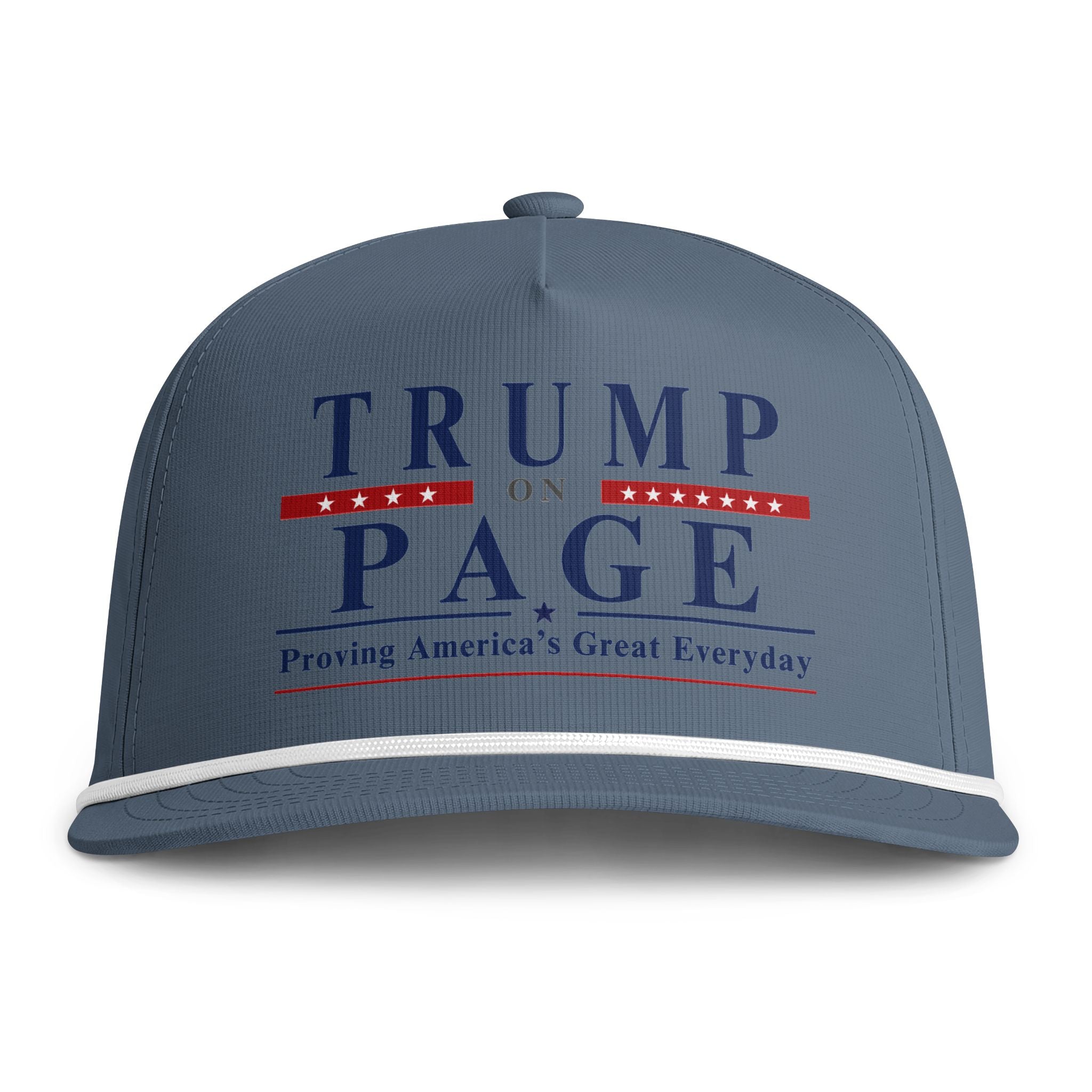 Rope Snapback Cap — "Trump on Page: Proving America's Great Everyday"