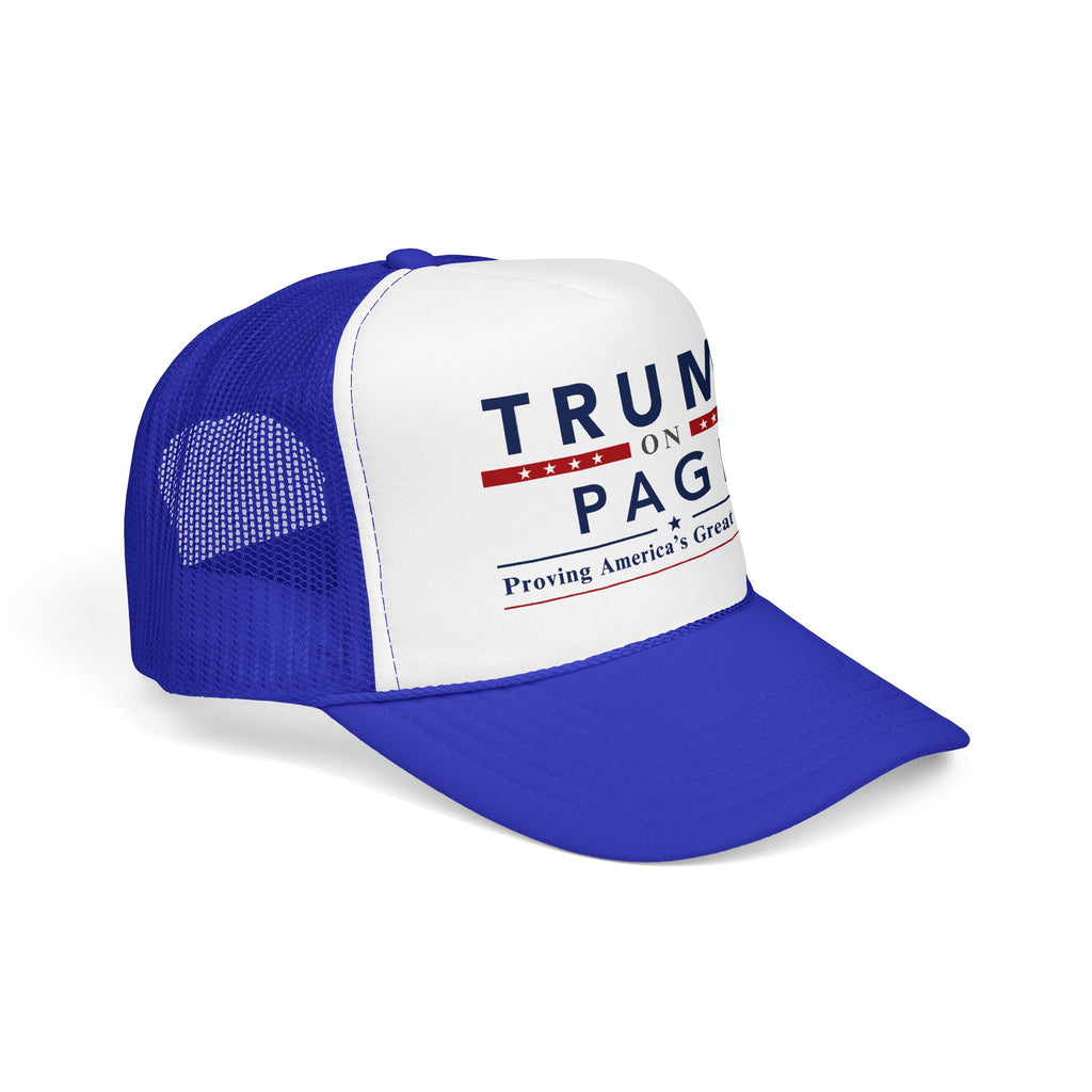 Foam Trucker Hat - "Trump On Page"