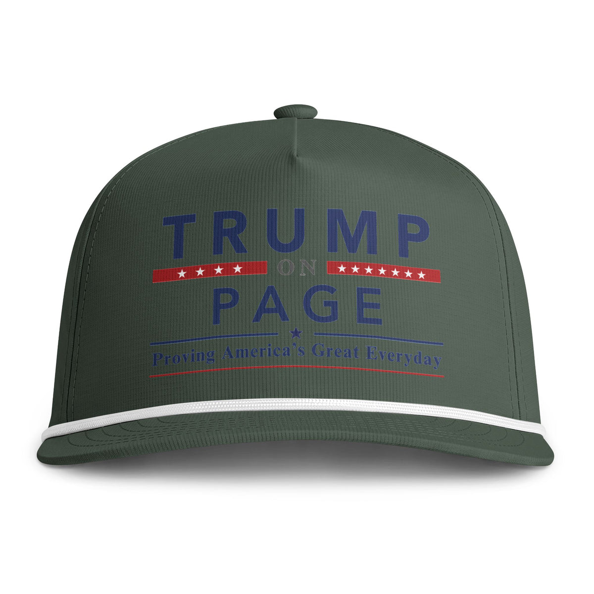 Rope Snapback Cap | "Trump on Page"