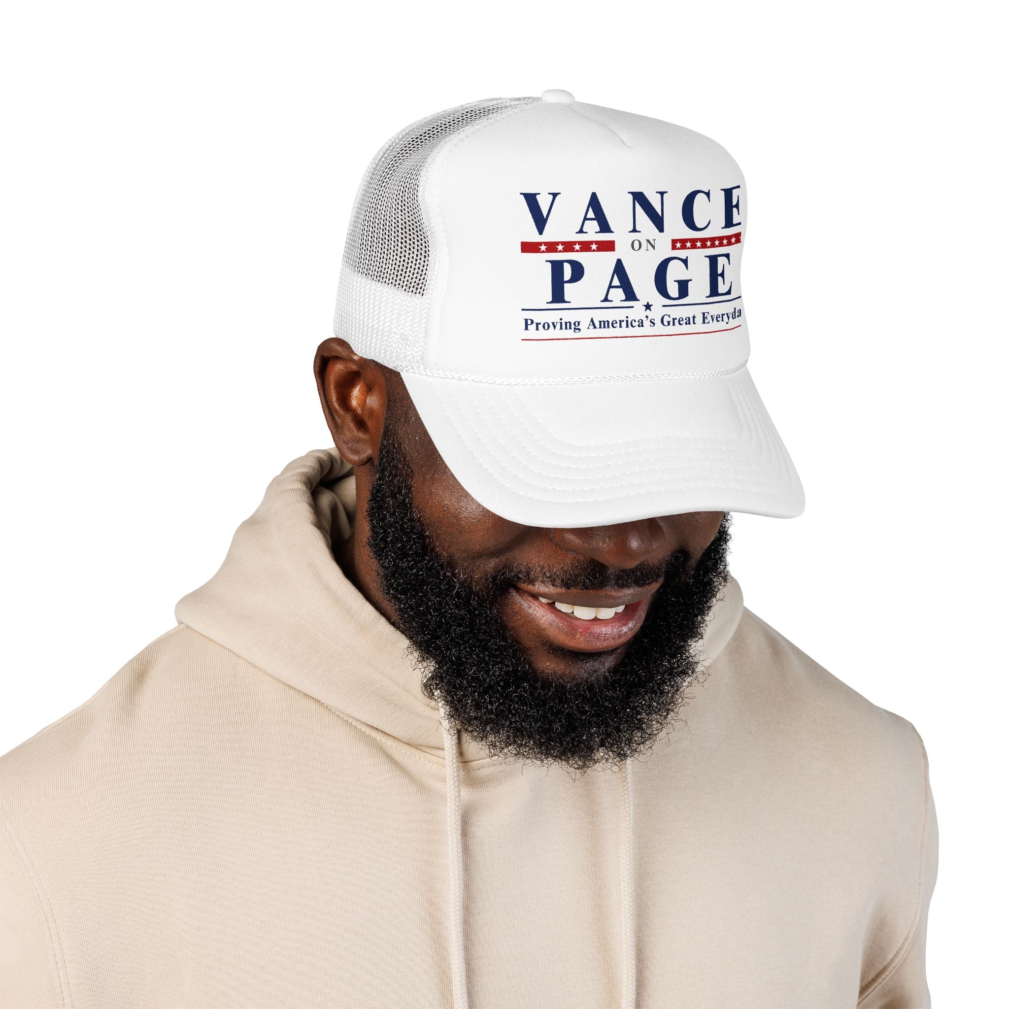 VANCE ON PAGE - Presidential Campaign Foam Trucker Hat