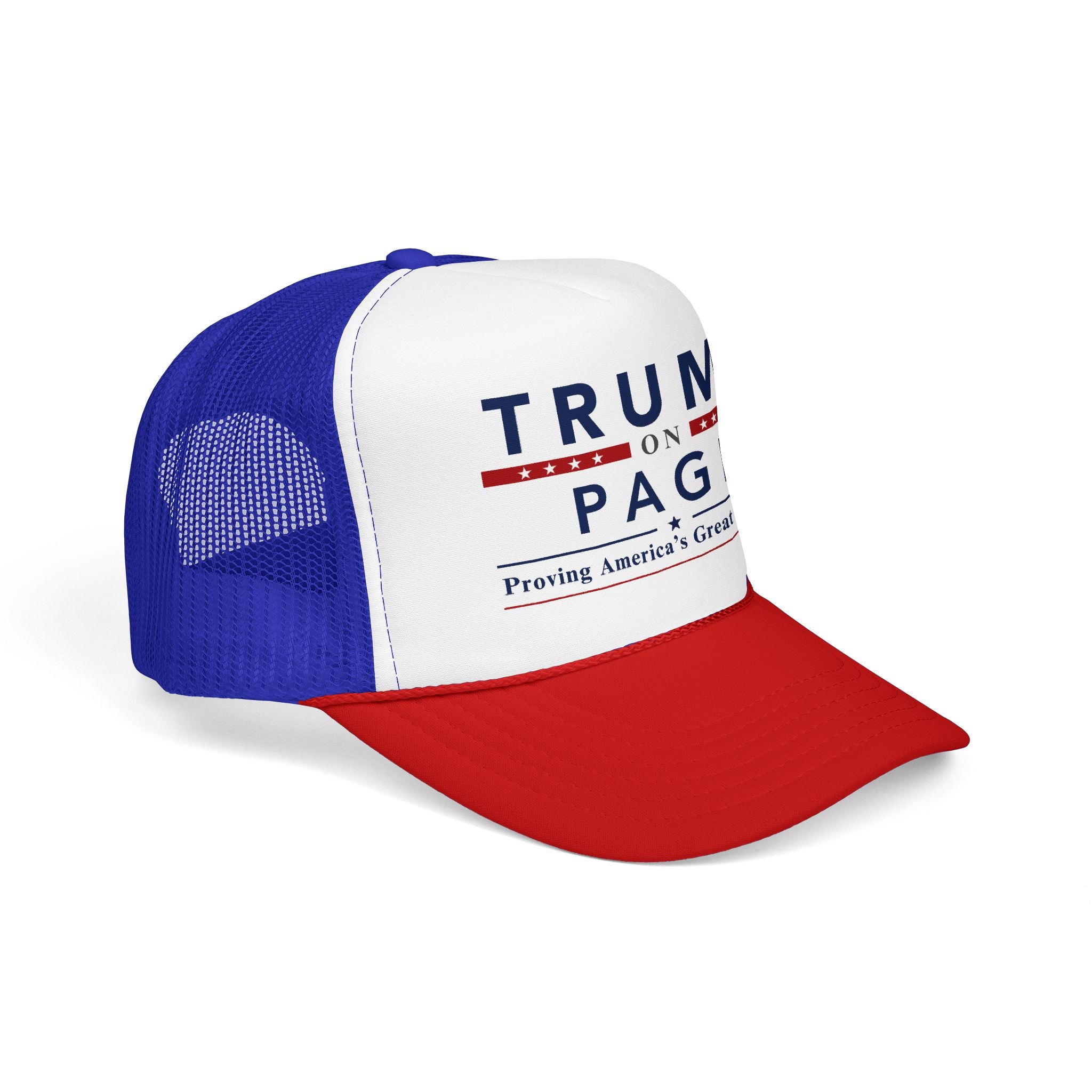 Foam Trucker Hat - "Trump On Page"